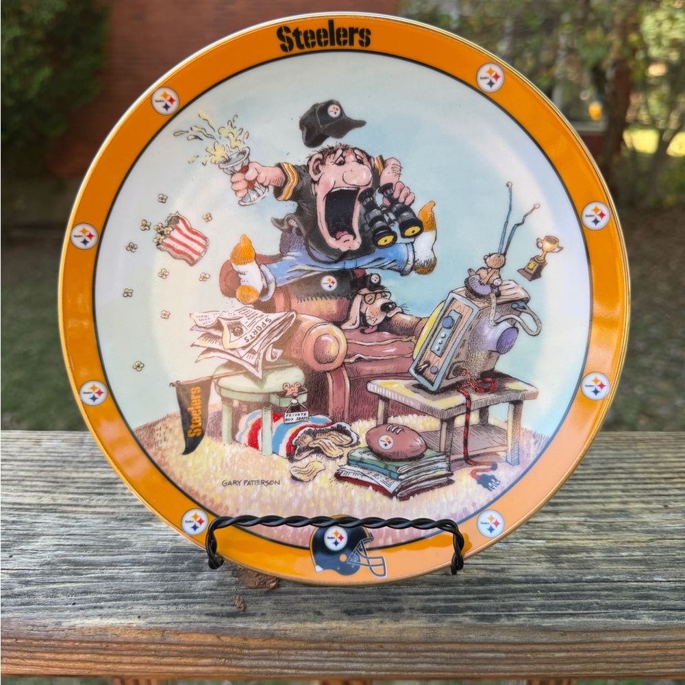 STEELERS FAN by GARY PATTERSON limited edition plate
